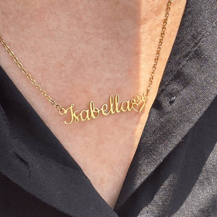 Personalized Paw Print Necklace: A Heartfelt Keepsake for Dog Moms - BullyBellyJewelry