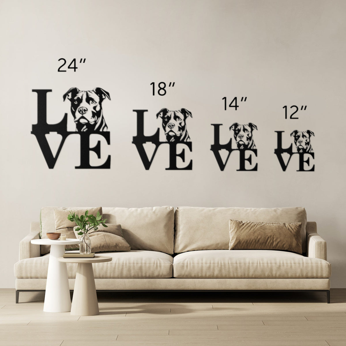 Pitbull Love Metal Sign - BullyBellyPitbulls