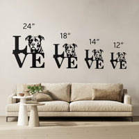 Pitbull Love Metal Sign - BullyBellyPitbulls