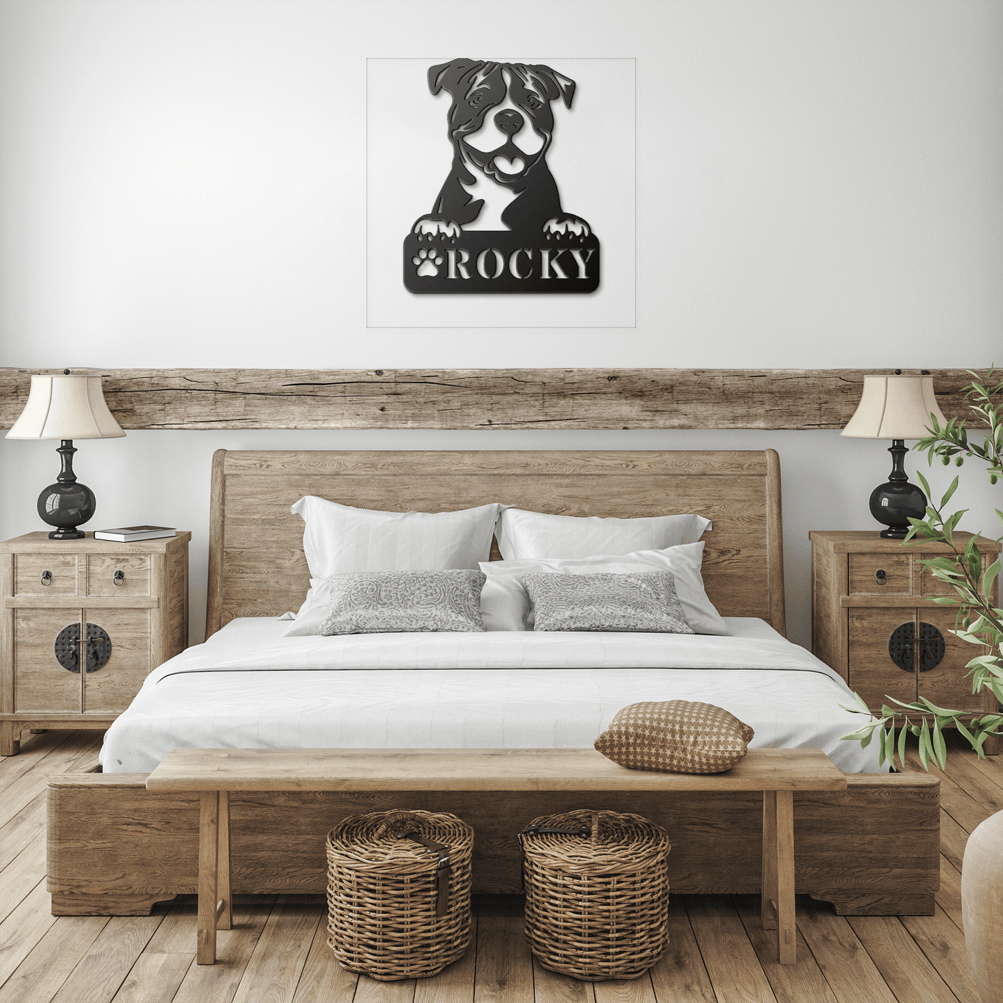 Pitbull Metal Name Sign - BullyBellyMetal Sign