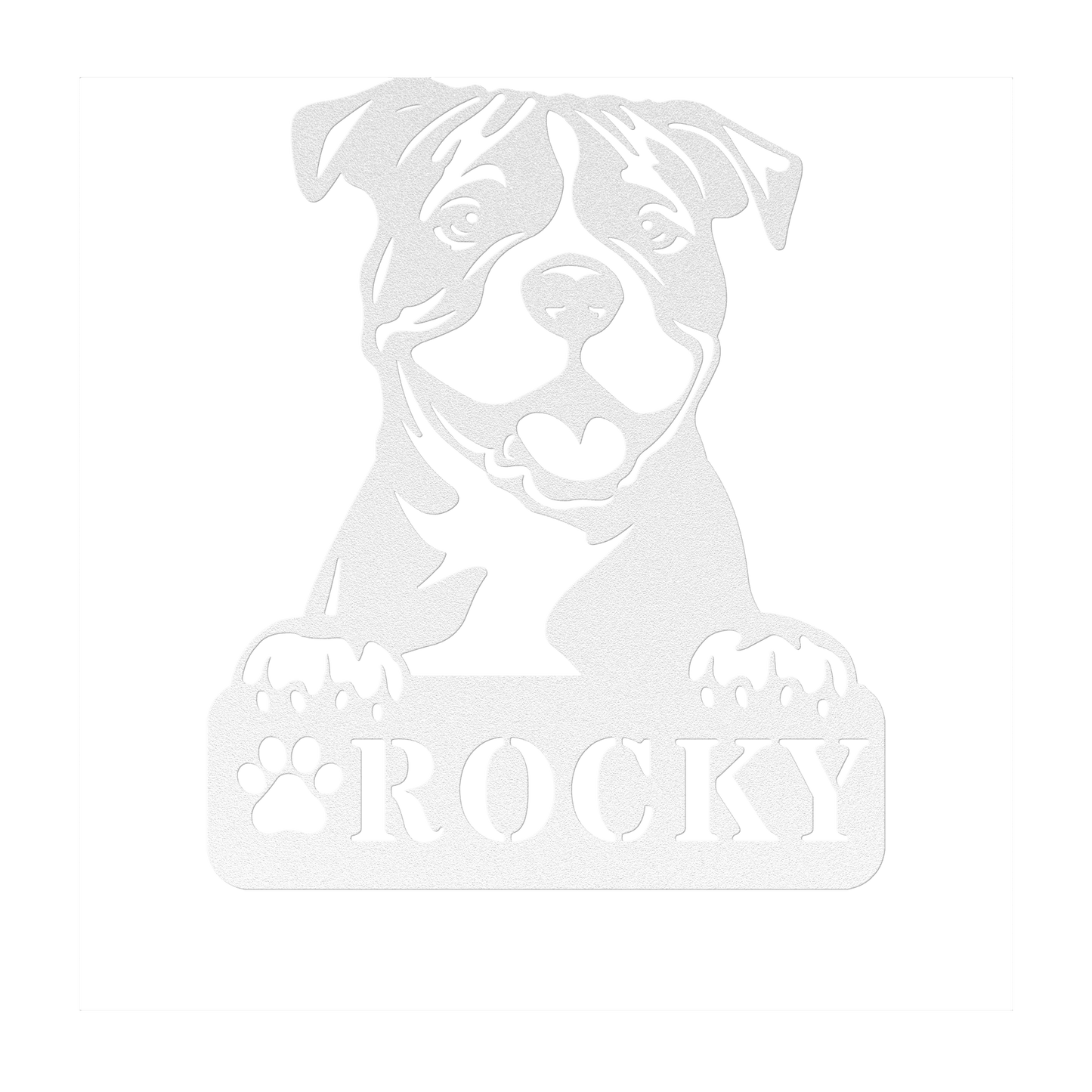 Pitbull Metal Name Sign - BullyBellyMetal Sign