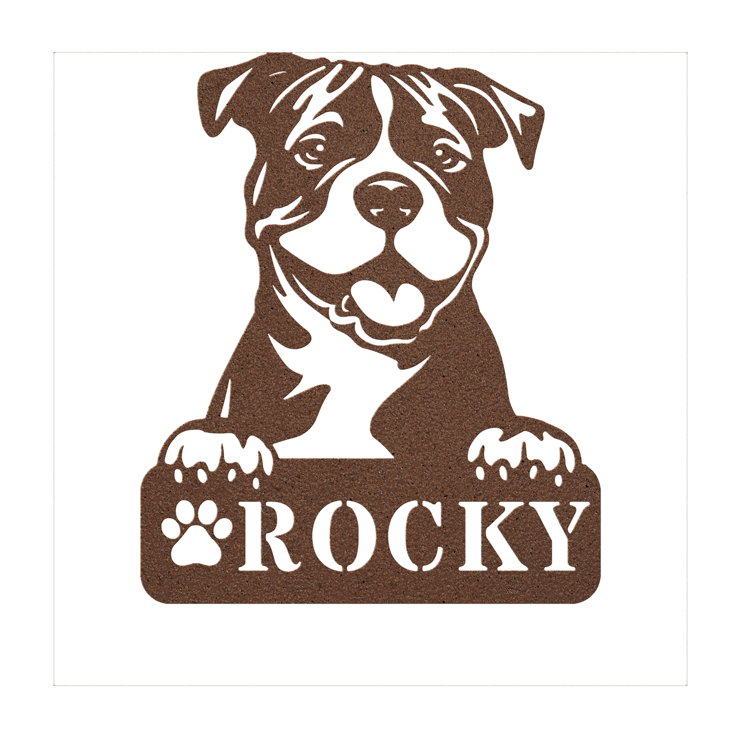 Pitbull Metal Name Sign - BullyBellyMetal Sign