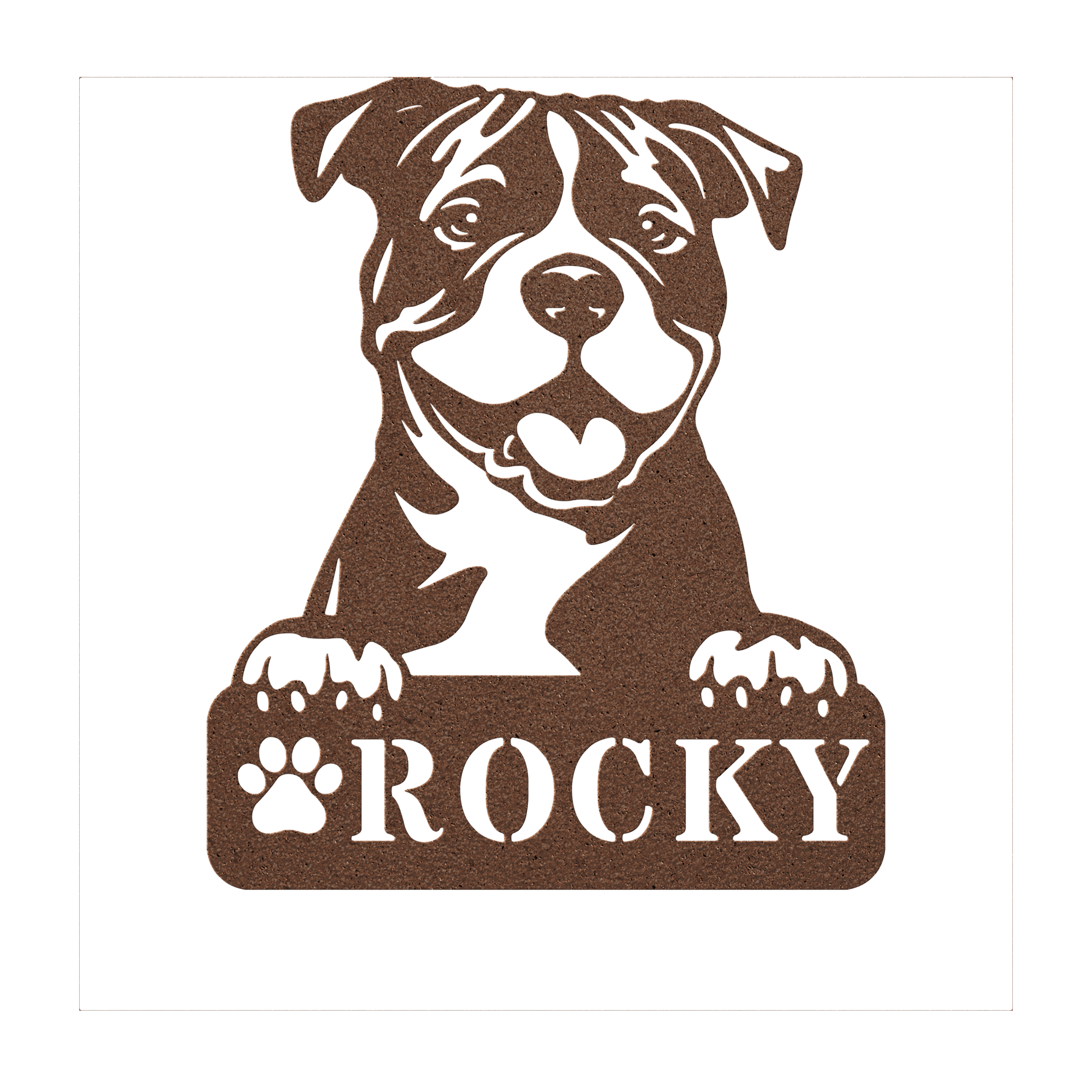 Pitbull Metal Name Sign - BullyBellyMetal Sign