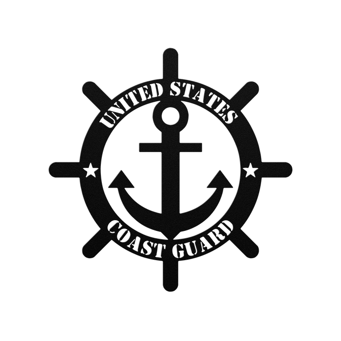 Protecting Our Shores: United States Coast Guard Metal Wall Art - BullyBellyMetal Sign