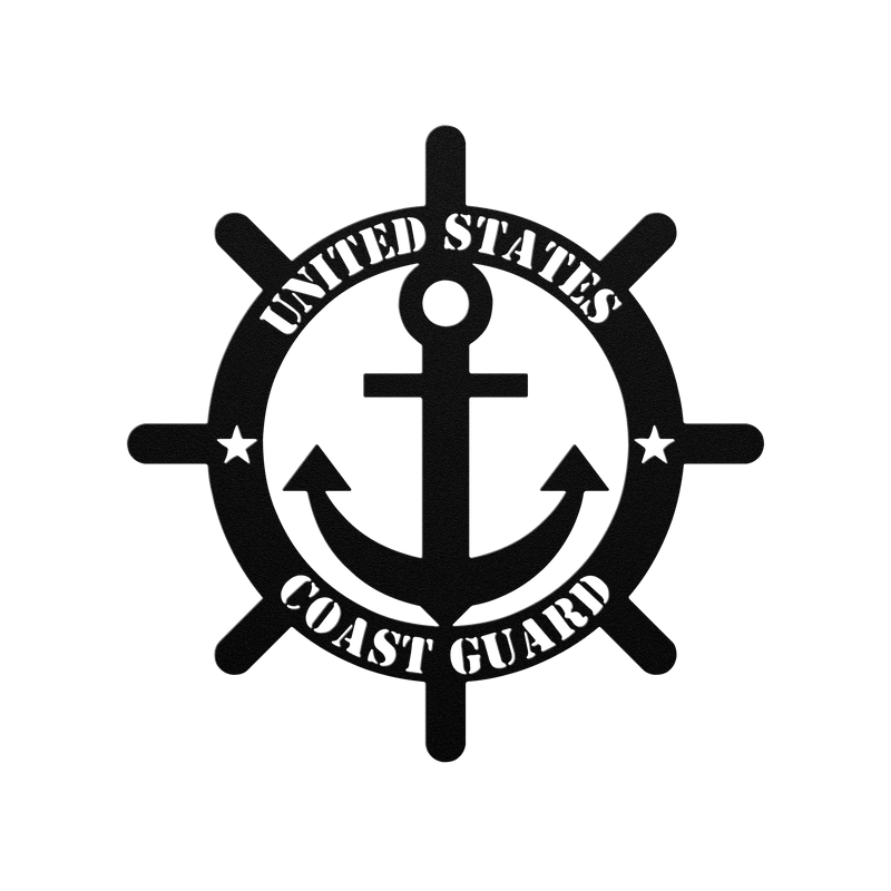 Protecting Our Shores: United States Coast Guard Metal Wall Art - BullyBellyMetal Sign