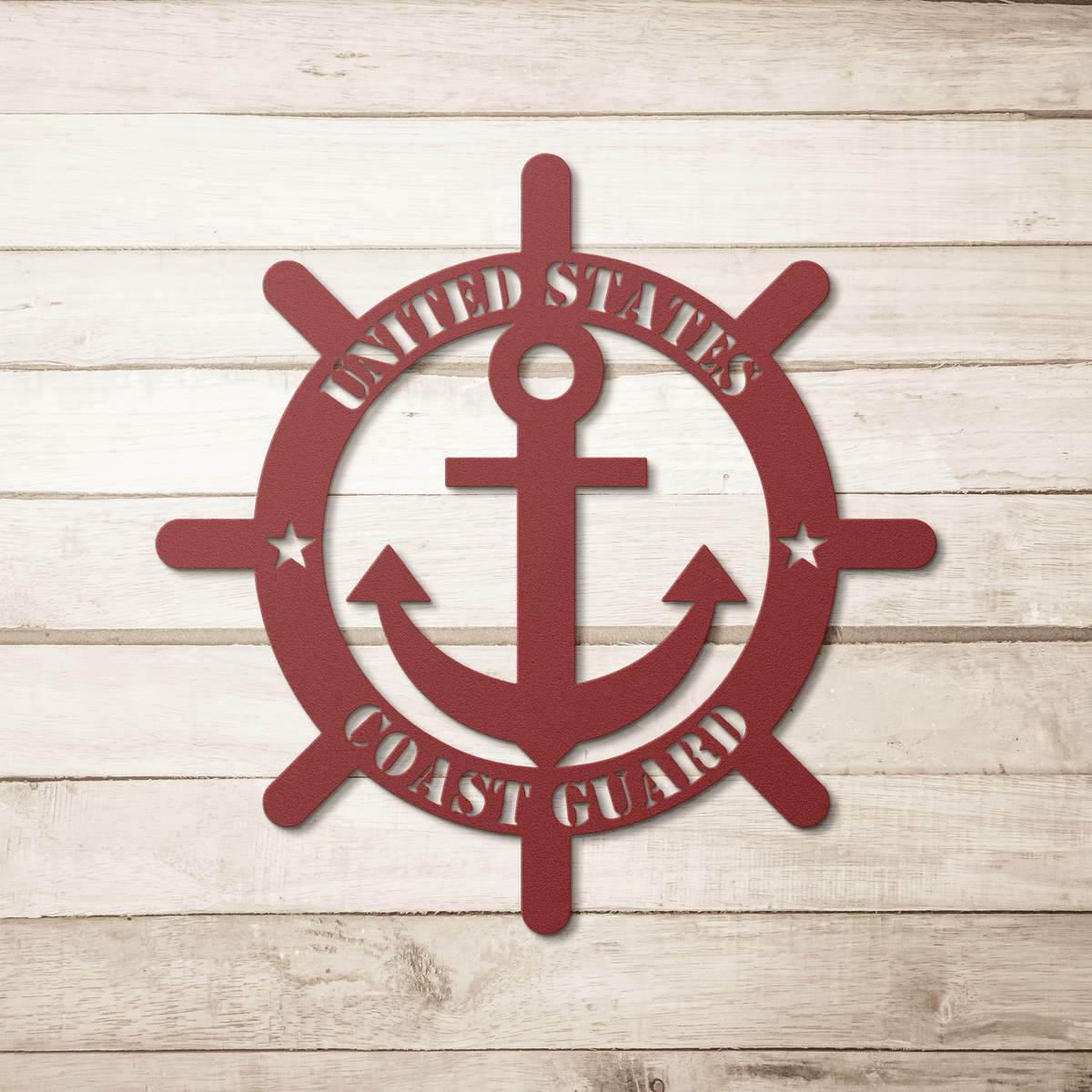 🇺🇸⚓ Protecting Our Shores: United States Coast Guard Metal Wall Art - BullyBellyMetal Sign