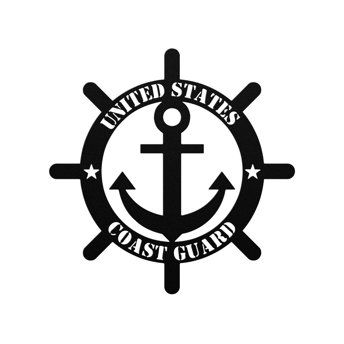 🇺🇸⚓ Protecting Our Shores: United States Coast Guard Metal Wall Art - BullyBellyMetal Sign
