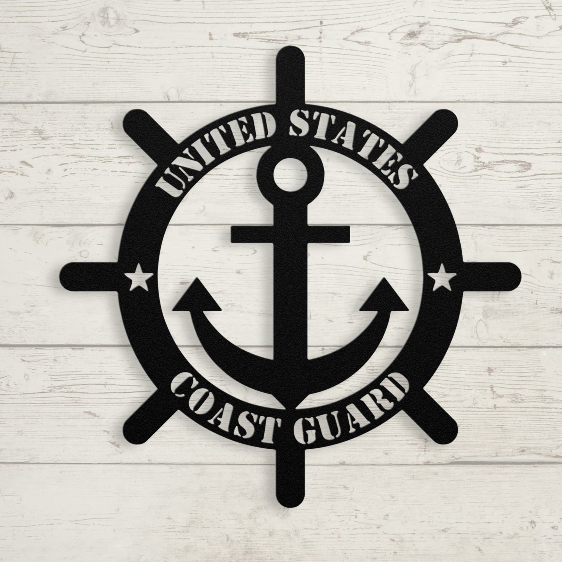 Protecting Our Shores: United States Coast Guard Metal Wall Art - BullyBellyMetal Sign