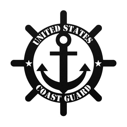 Protecting Our Shores: United States Coast Guard Metal Wall Art - BullyBellyMetal Sign