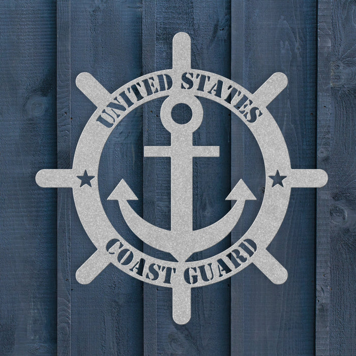 Protecting Our Shores: United States Coast Guard Metal Wall Art - BullyBellyWall Art