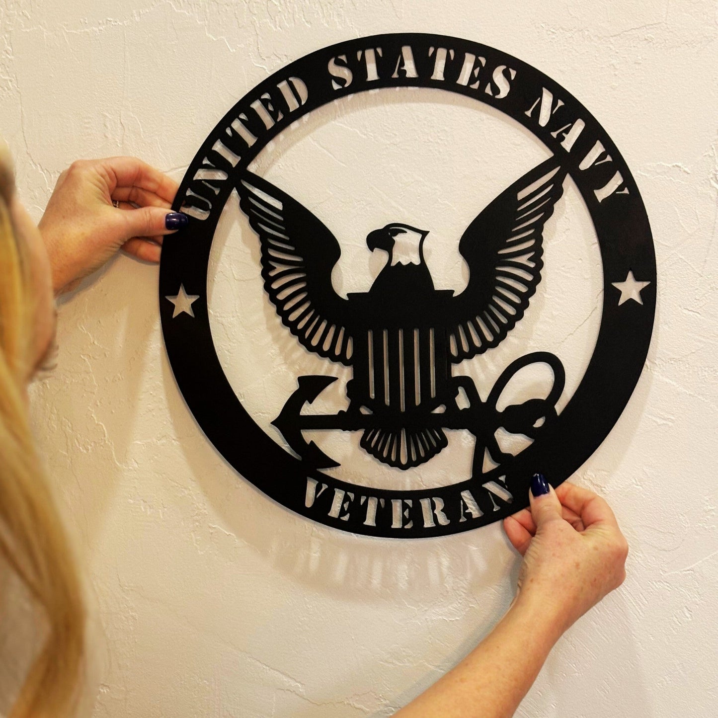 Salute to the Sea Service: United States Navy Metal Wall Art - BullyBellyMetal Sign