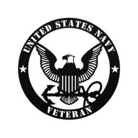 Salute to the Sea Service: United States Navy Metal Wall Art - BullyBellyMetal Sign