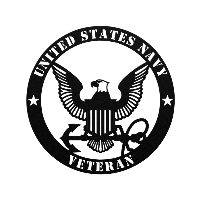 Salute to the Sea Service: United States Navy Metal Wall Art - BullyBellyMetal Sign