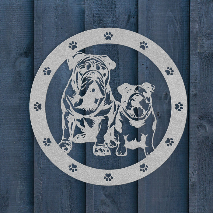 Sibling Love: Metal Wall Art - BullyBellyWall Art