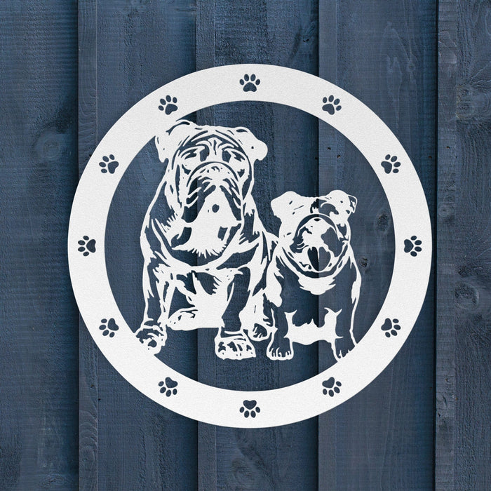 Sibling Love: Metal Wall Art - BullyBellyWall Art