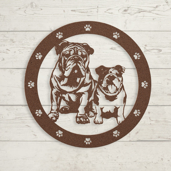 Sibling Love: Metal Wall Art - BullyBellyWall Art