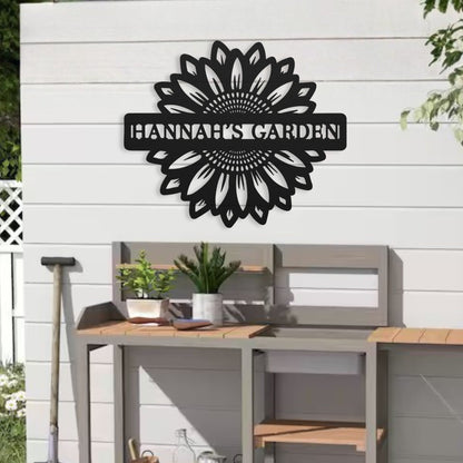 Sunflower Metal Sign – Custom Garden & Wall Art - BullyBellyMetal Sign