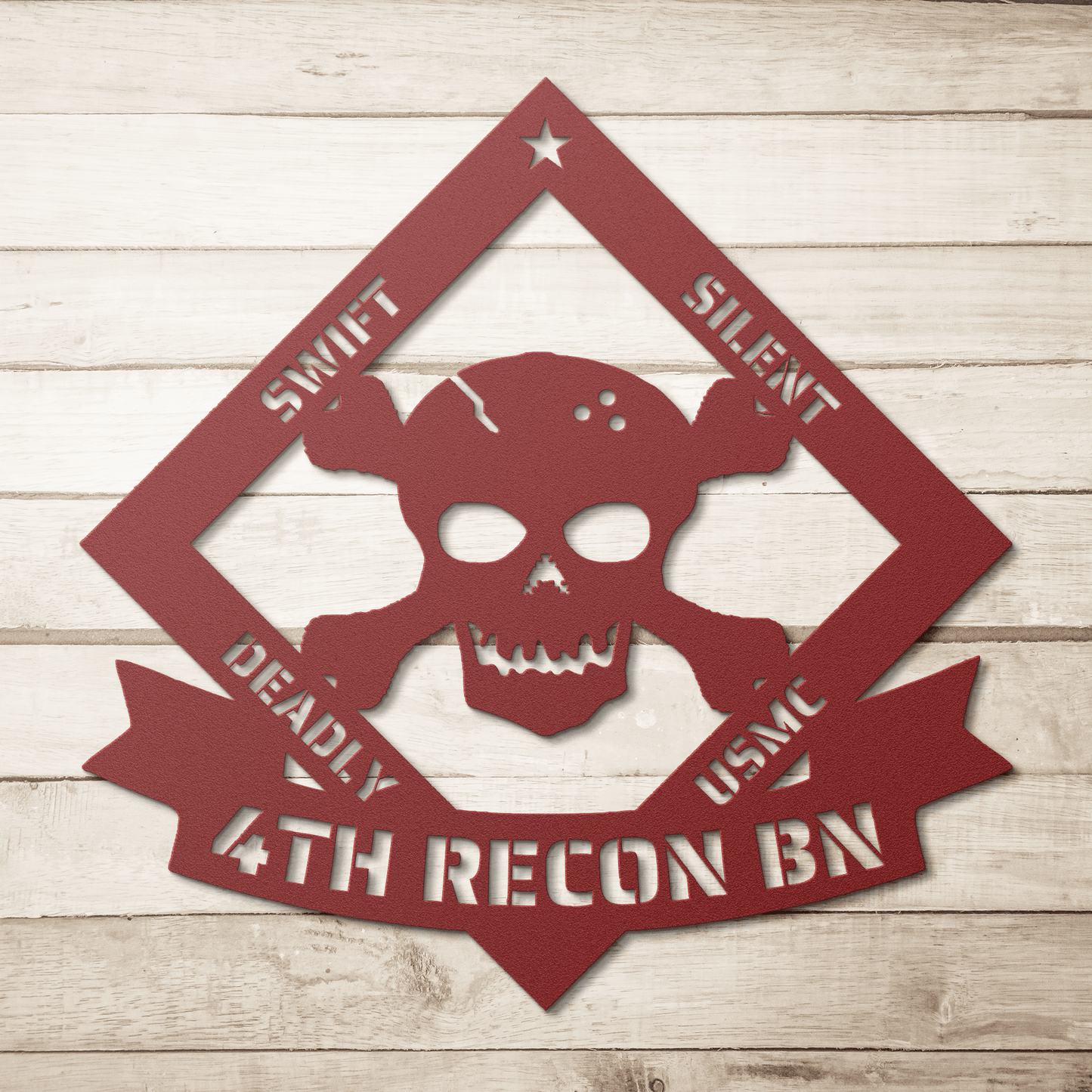 Swift - Silent - Deadly Custom Unit Metal Wall Sign - BullyBellyMetal Sign