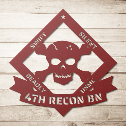 Swift - Silent - Deadly Custom Unit Metal Wall Sign - BullyBellyMetal Sign