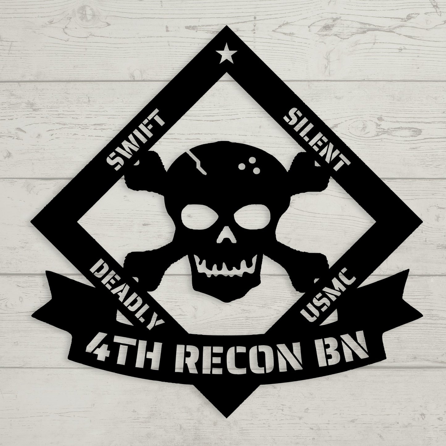 Swift - Silent - Deadly Custom Unit Metal Wall Sign - BullyBellyMetal Sign