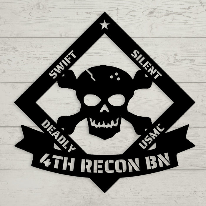 Swift - Silent - Deadly Custom Unit Metal Wall Sign - BullyBellyMetal Sign