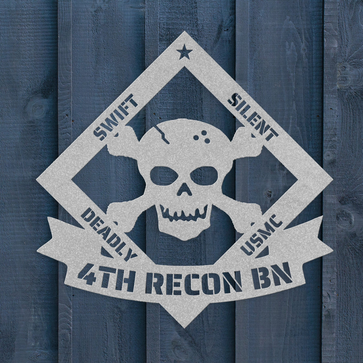 Swift - Silent - Deadly Metal Wall Sign - BullyBellyMetal Sign