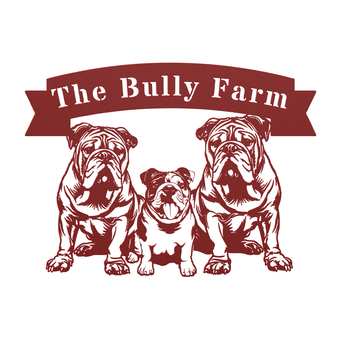 The Bully Farm Metal Wall Art - BullyBellyMetal Sign