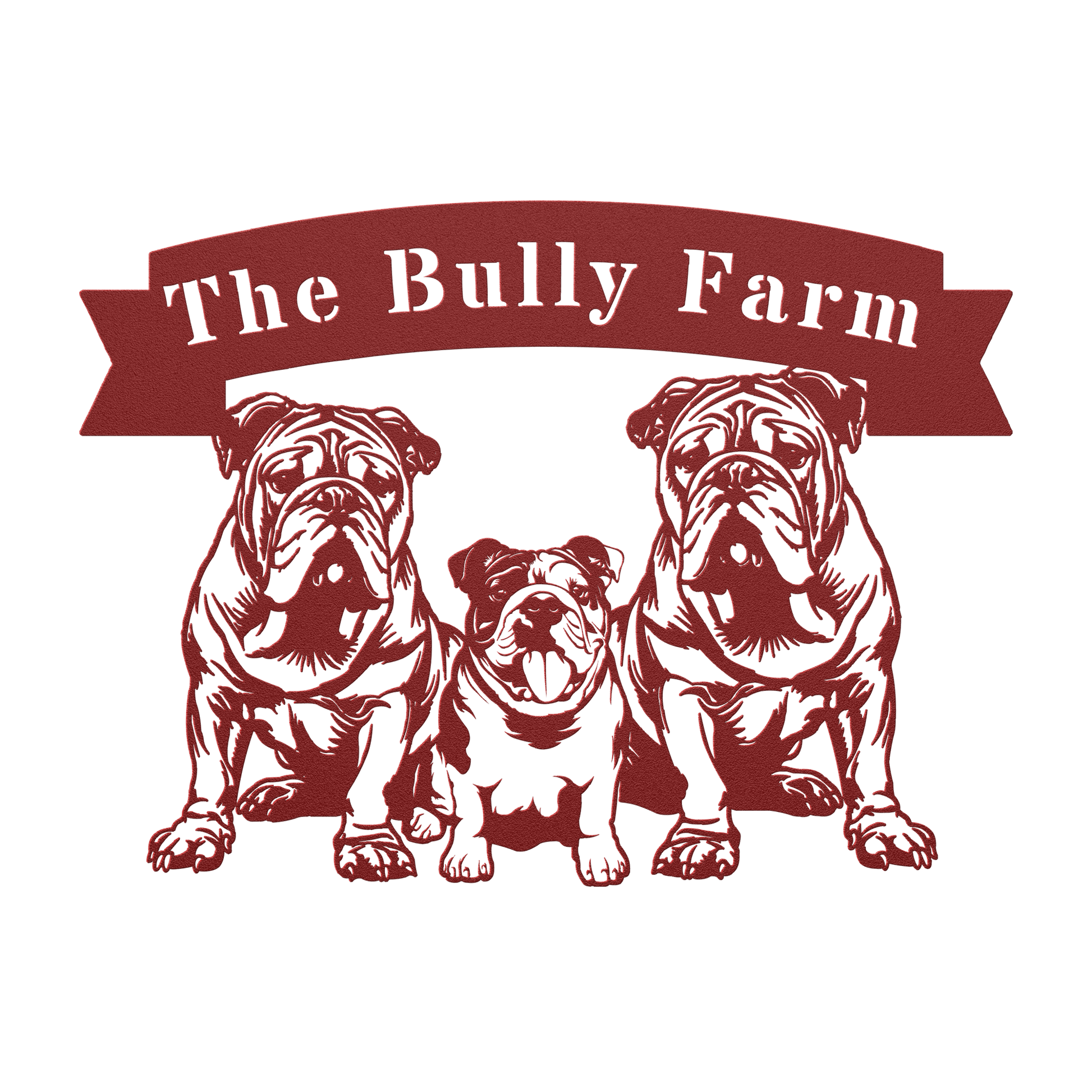 The Bully Farm Metal Wall Art - BullyBellyMetal Sign