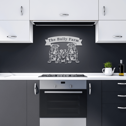 The Bully Farm Metal Wall Art - BullyBellyMetal Sign