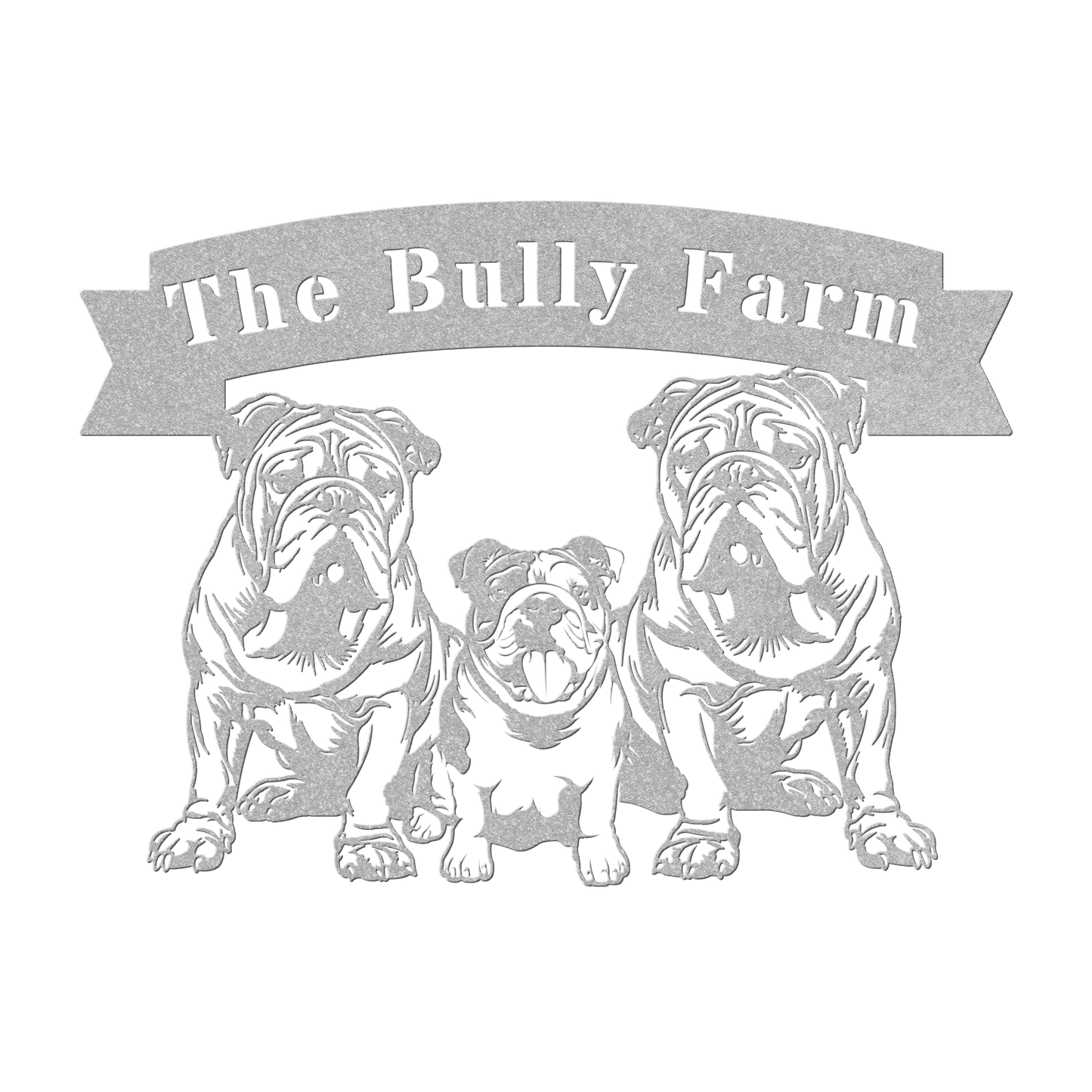The Bully Farm Metal Wall Art - BullyBellyMetal Sign
