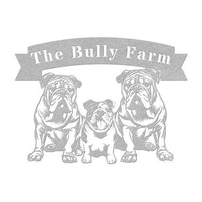 The Bully Farm Metal Wall Art - BullyBellyMetal Sign