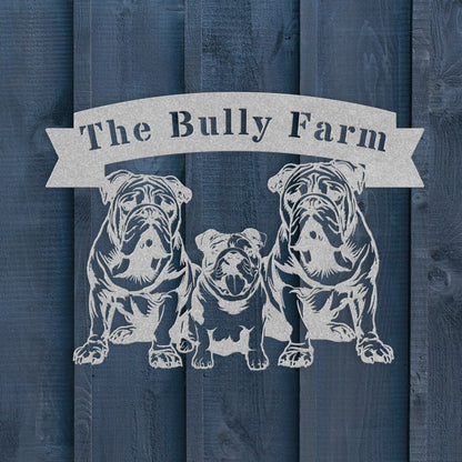 The Bully Farm Metal Wall Art - BullyBellyMetal Sign