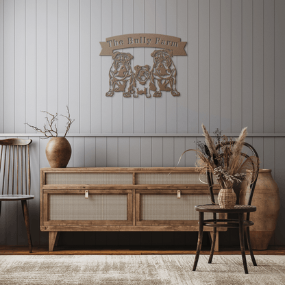 The Bully Farm Metal Wall Art - BullyBellyMetal Sign