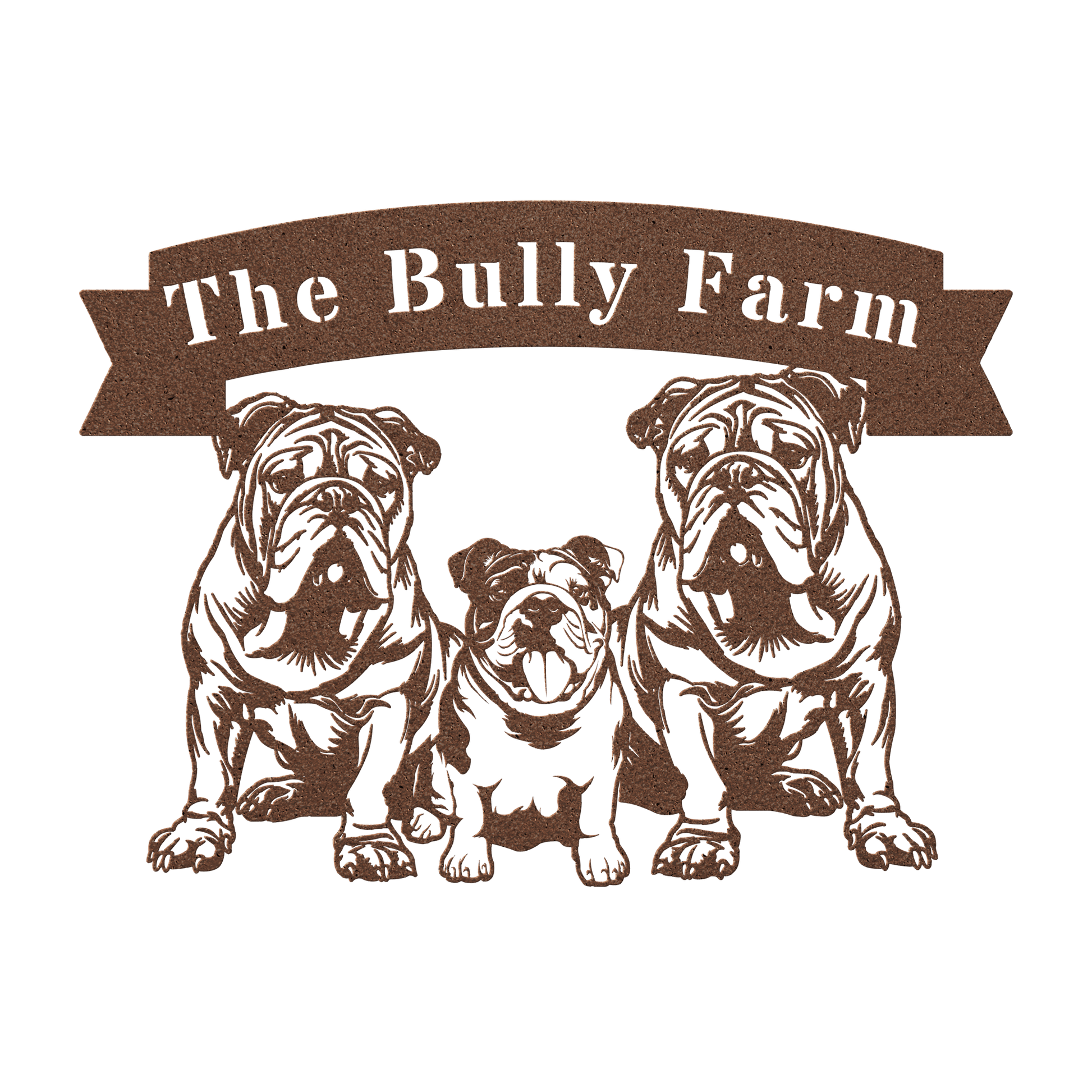 The Bully Farm Metal Wall Art - BullyBellyMetal Sign