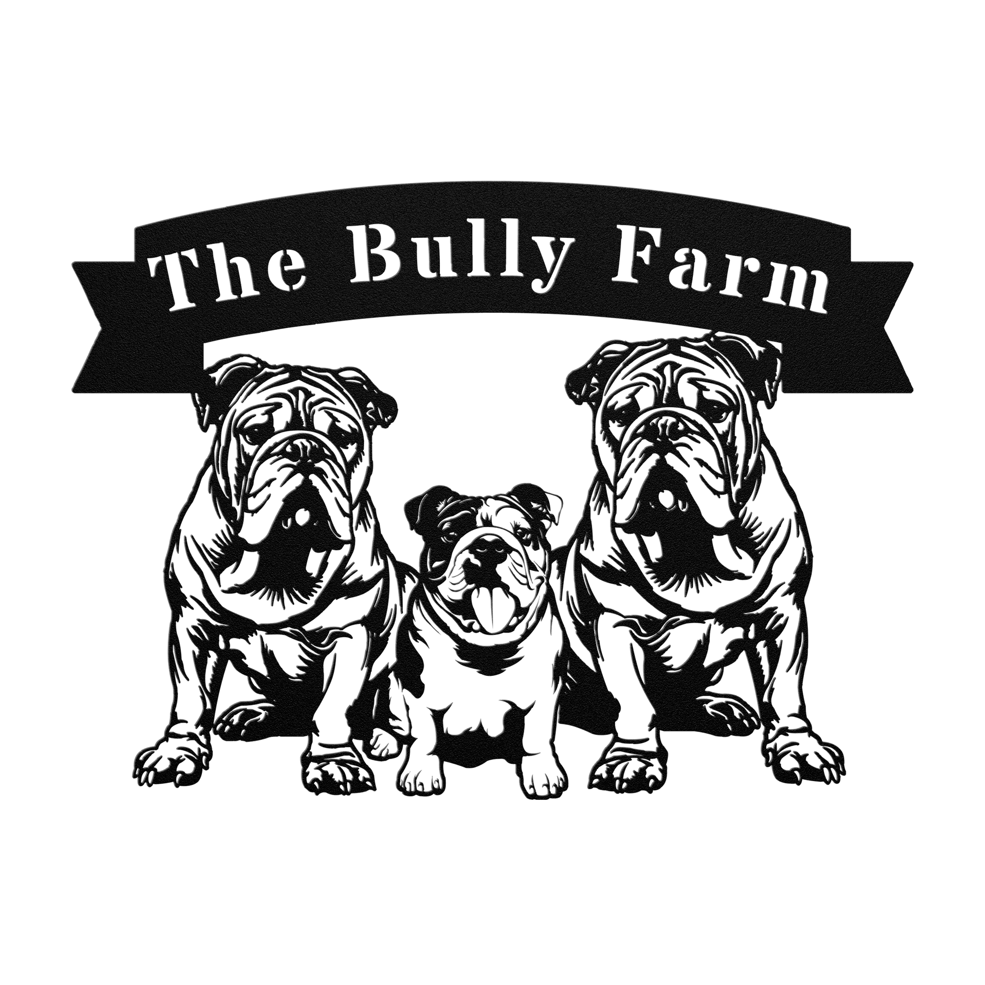 The Bully Farm Metal Wall Art - BullyBellyMetal Sign