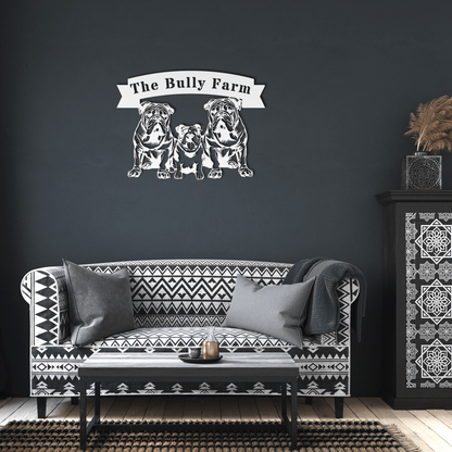 The Bully Farm Metal Wall Art - BullyBellyMetal Sign