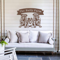 The Bully Farm Metal Wall Art - BullyBellyMetal Sign