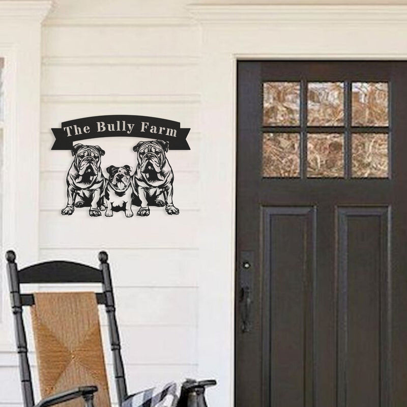 The Bully Farm Metal Wall Art - BullyBellyMetal Sign