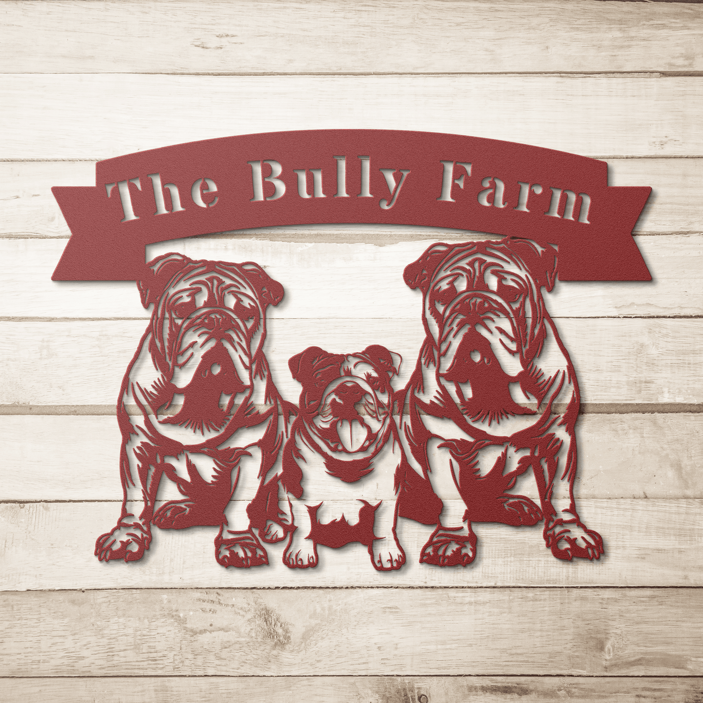 The Bully Farm Metal Wall Art - BullyBellyMetal Sign