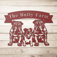 The Bully Farm Metal Wall Art - BullyBellyMetal Sign