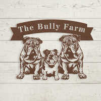 The Bully Farm Metal Wall Art - BullyBellyMetal Sign