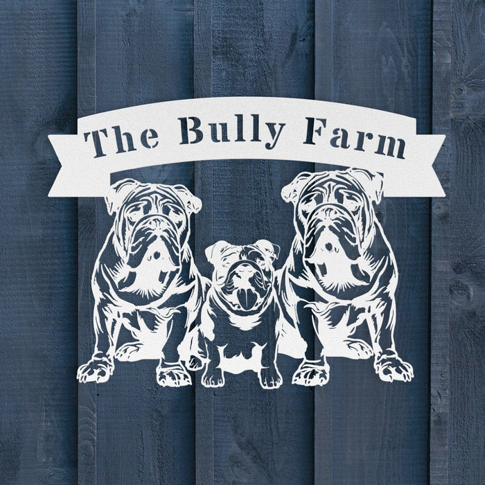 The Bully Farm Metal Wall Art - BullyBellyWall Art