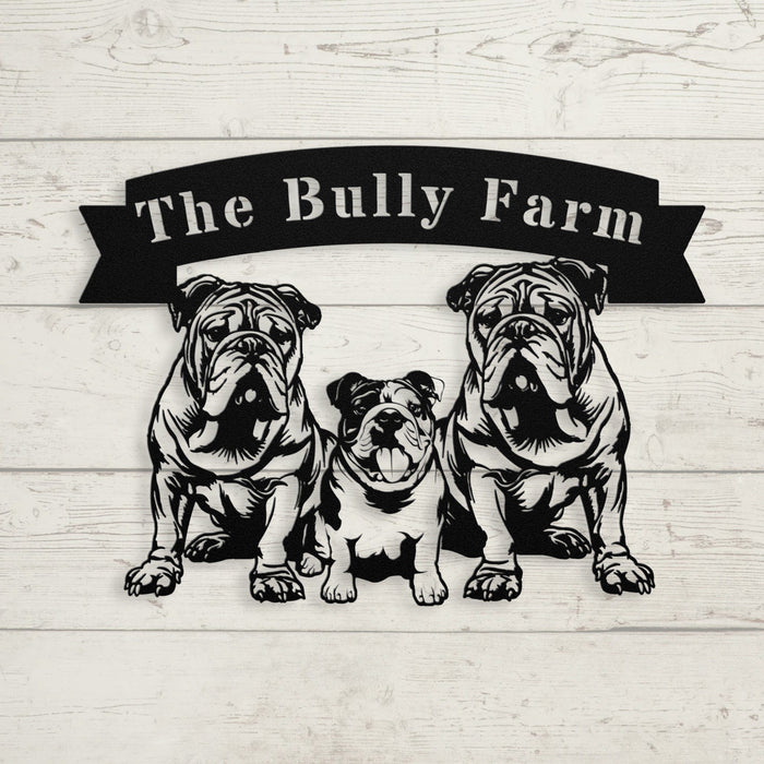 The Bully Farm Metal Wall Art - BullyBellyWall Art