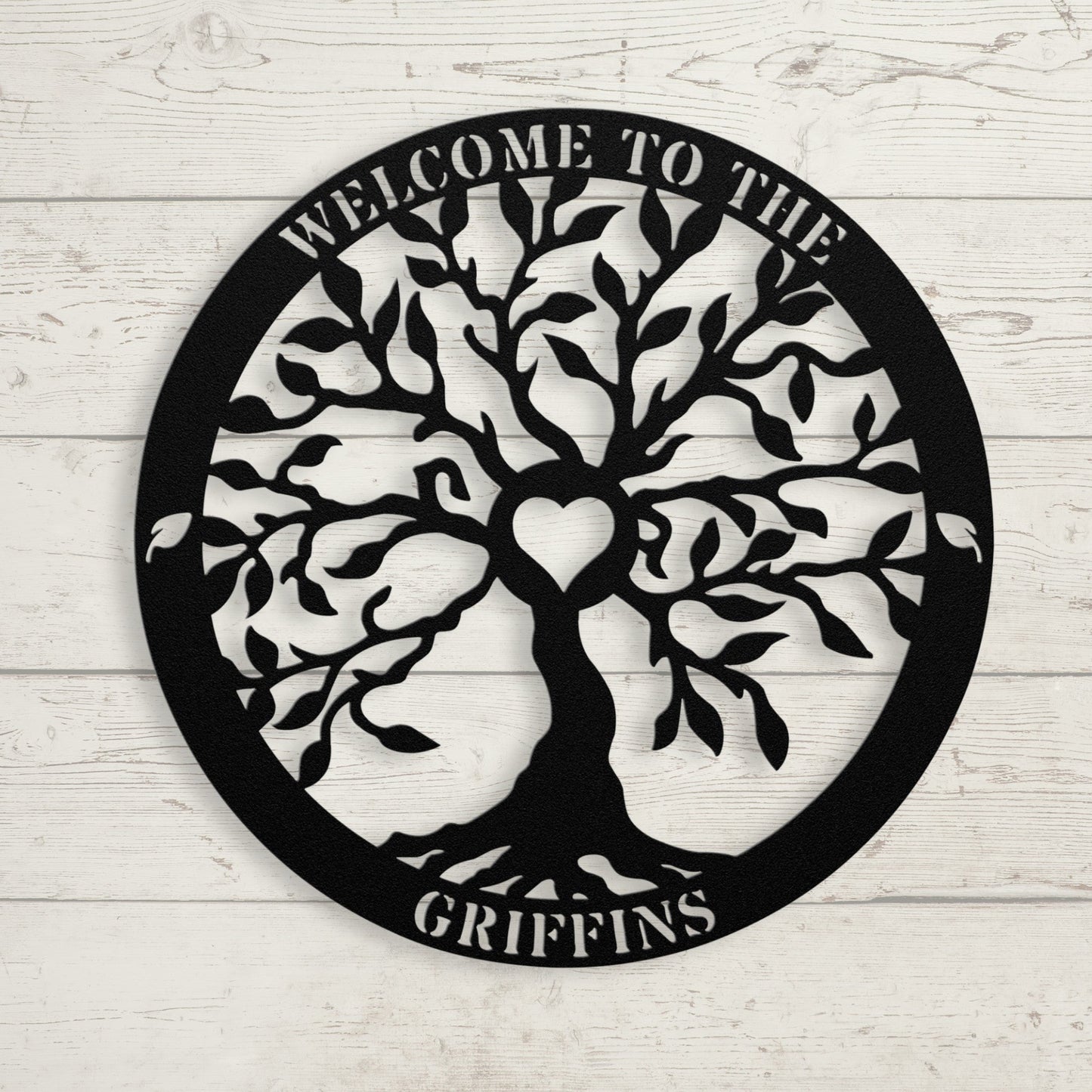 Tree of Life Welcome Metal Sign - BullyBellyMetal Sign