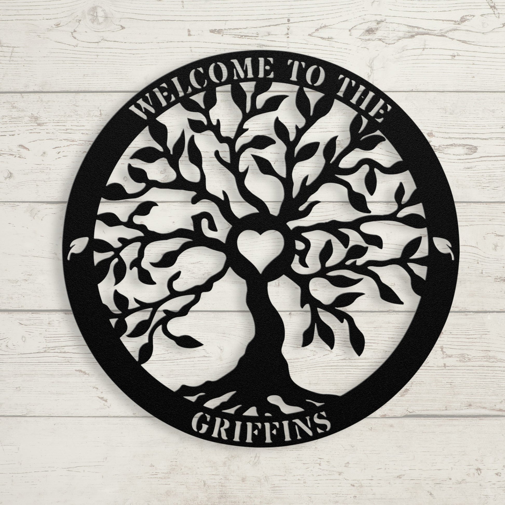 Tree of Life Welcome Metal Sign - BullyBellyMetal Sign