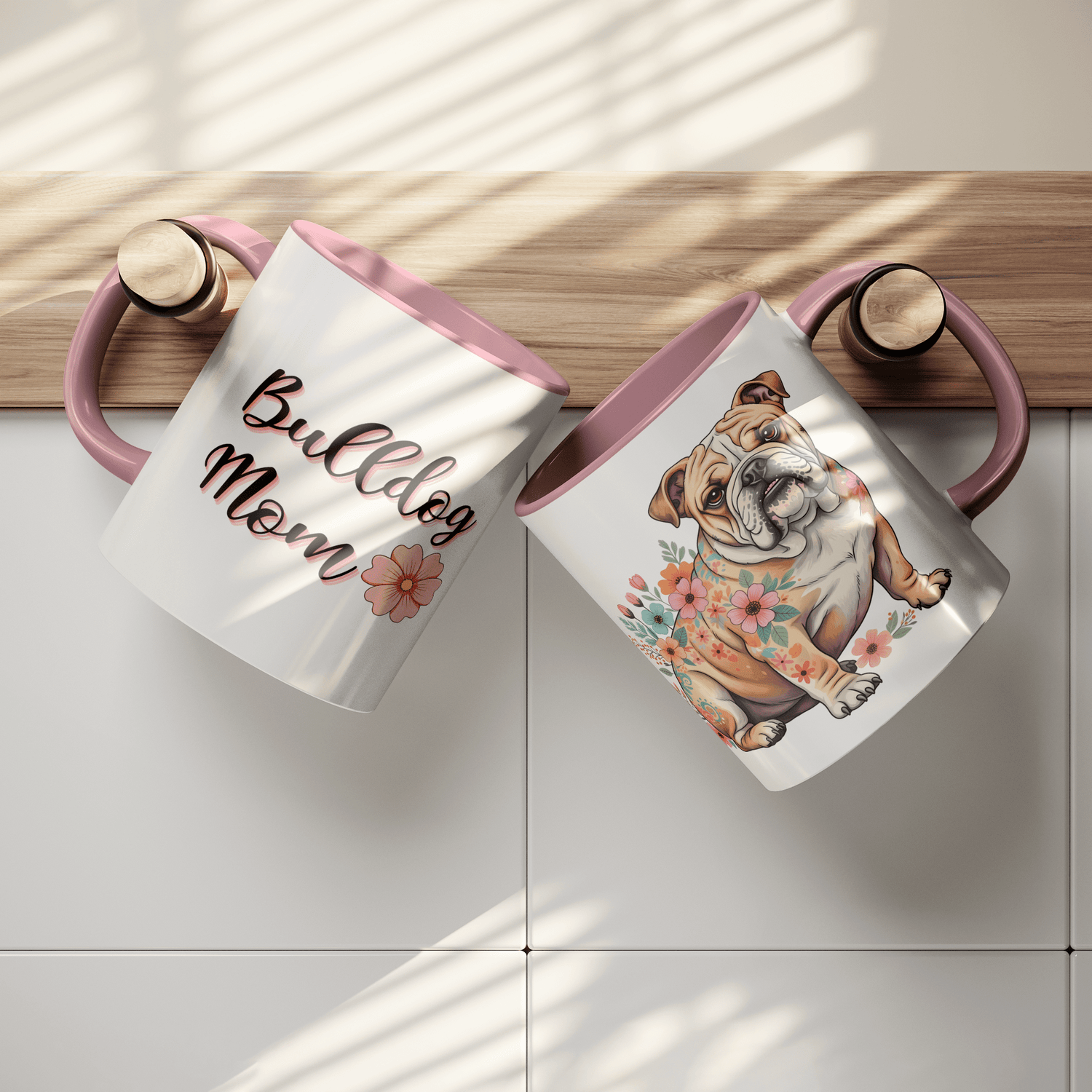 Two - Tone Coffee Mug for Bulldog Moms - BullyBellyCoffee Mugs
