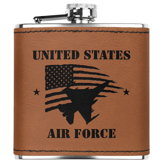 U.S. Air Force Pocket Flask – Stainless Steel - BullyBellyDrinkware