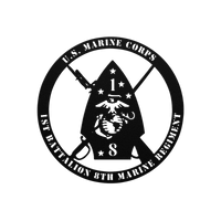 U.S. Marine Corps 1/8 - BullyBellyMetal Sign