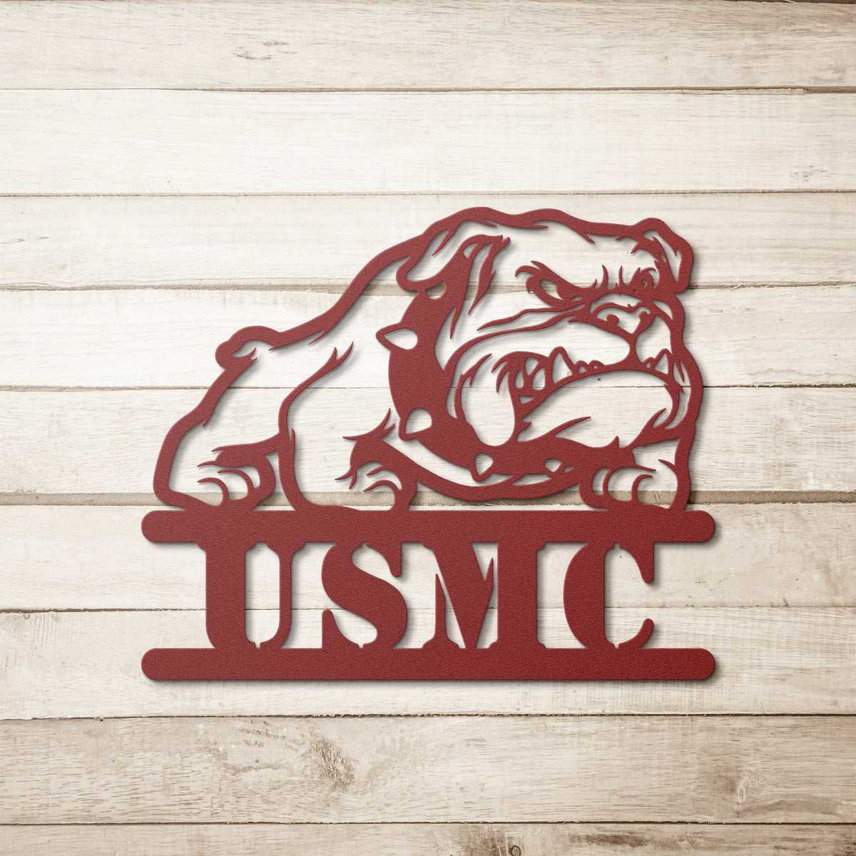 USMC Devil Dog Metal Sign - BullyBellyWall Art