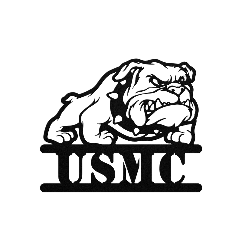 USMC Devil Dog Metal Sign - BullyBellyMetal Sign